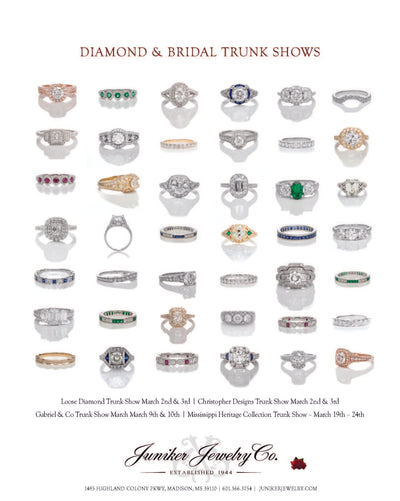 DIAMOND & BRIDAL TRUNK SHOWS: MAY 2018