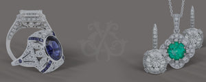 CUSHION CUT DIAMOND WITH DIAMONDS THROUGHOUT THE PAVE SHANK (.77cttw)